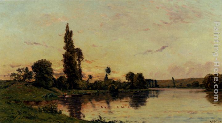 Washerwomen On A Riverbank painting - Hippolyte Camille Delpy Washerwomen On A Riverbank art painting